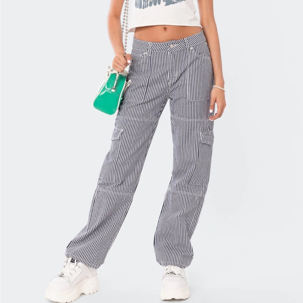 Edikted stripe out cargo pants